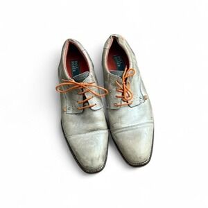 Bullboxer - Men's Leather Oxford Dress Shoes - Beige Gray - Size 11